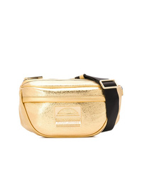 Золотая кожаная поясная сумка от Marc Jacobs