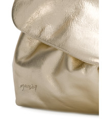 Золотая кожаная сумка-саквояж от Marsèll