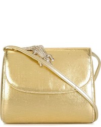 Золотая кожаная сумка через плечо от Amélie Pichard