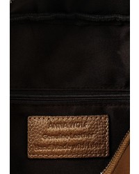 Золотая кожаная сумка через плечо от Anna Wolf