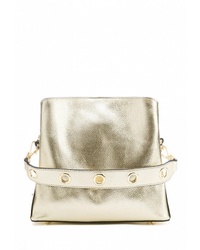 Золотая кожаная сумка через плечо от Artio Nardini