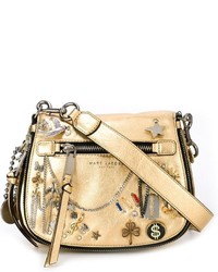 Золотая кожаная сумка через плечо от Marc Jacobs