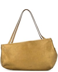 Золотая кожаная сумка через плечо от Marsèll