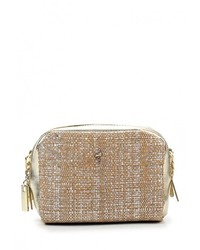 Золотая кожаная сумка через плечо от Menbur