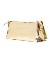 Золотая кожаная сумка через плечо от Gloria Coelho