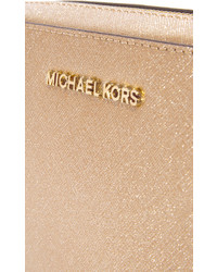 Золотая кожаная сумка через плечо от MICHAEL Michael Kors