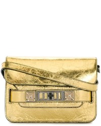 Золотая кожаная сумка через плечо от Proenza Schouler