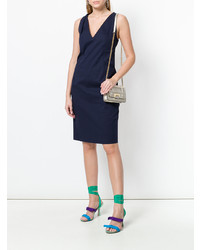 Золотая кожаная сумка через плечо от Visone