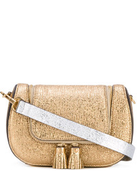 Женская золотая кожаная сумка от Anya Hindmarch