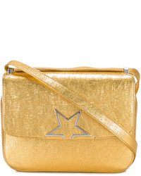 Женская золотая кожаная сумка от Golden Goose Deluxe Brand