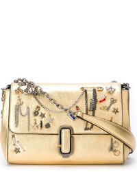 Женская золотая кожаная сумка от Marc Jacobs