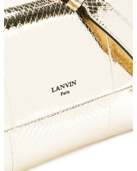 Женская золотая кожаная сумка от Lanvin