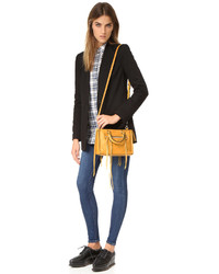 Женская золотая кожаная сумка от Rebecca Minkoff