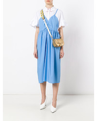 Женская золотая кожаная сумка от Anya Hindmarch