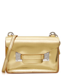 Женская золотая кожаная сумка от Sophie Hulme