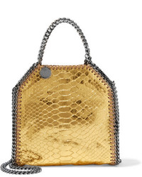 Женская золотая кожаная сумка от Stella McCartney
