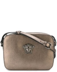 Женская золотая кожаная сумка от Versace