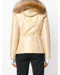 Женская золотая куртка от Fendi