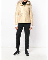 Женская золотая куртка от Fendi