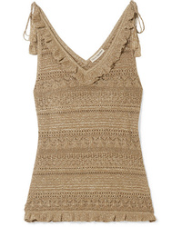 Золотая майка крючком