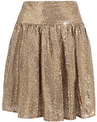 Золотая мини-юбка из фатина от MICHAEL Michael Kors