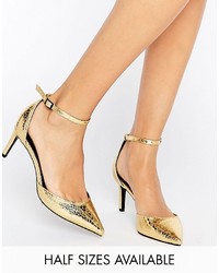 Золотая обувь от Asos