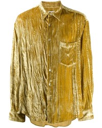 Мужская золотая рубашка с длинным рукавом от Cmmn Swdn