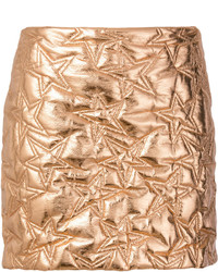 Золотая стеганая юбка от MSGM