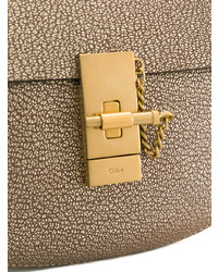 Золотая сумка через плечо от Chloé