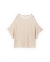 Женская золотая футболка от Mango