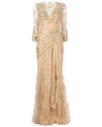 Золотое вечернее платье с пайетками от Murad