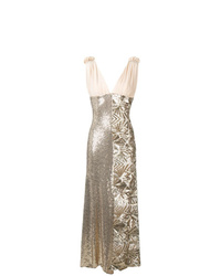 Золотое вечернее платье с пайетками от P.A.R.O.S.H.