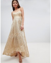 Золотое вечернее платье от Bariano