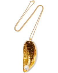 Золотое жемчужное ожерелье от Balenciaga