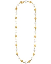 Золотое жемчужное ожерелье от Chanel