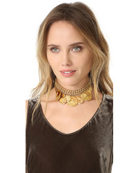 Золотое колье от Kenneth Jay Lane