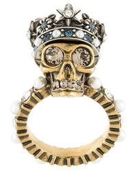 Золотое кольцо от Alexander McQueen