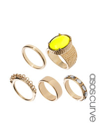 Золотое кольцо от Asos Curve