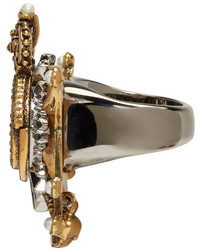 Золотое кольцо от Alexander McQueen