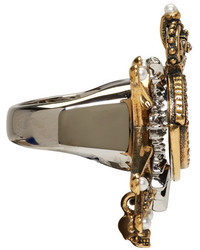 Золотое кольцо от Alexander McQueen