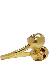 Золотое кольцо от Alexander McQueen