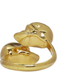 Золотое кольцо от Alexander McQueen