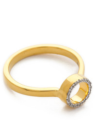 Золотое кольцо от Monica Vinader
