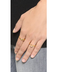 Золотое кольцо от Monica Vinader