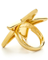 Золотое кольцо от Kenneth Jay Lane