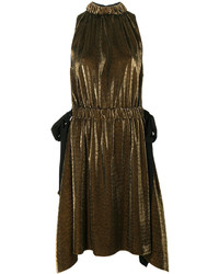 Золотое кружевное платье от Fendi