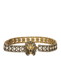 Золотое ожерелье-чокер от Gucci