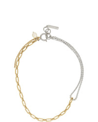 Золотое ожерелье-чокер от Justine Clenquet