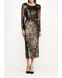 Золотое платье-макси от Glamorous