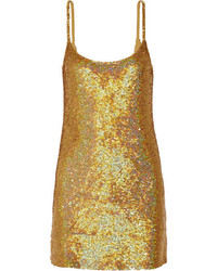 Золотое платье с пайетками от Ashish